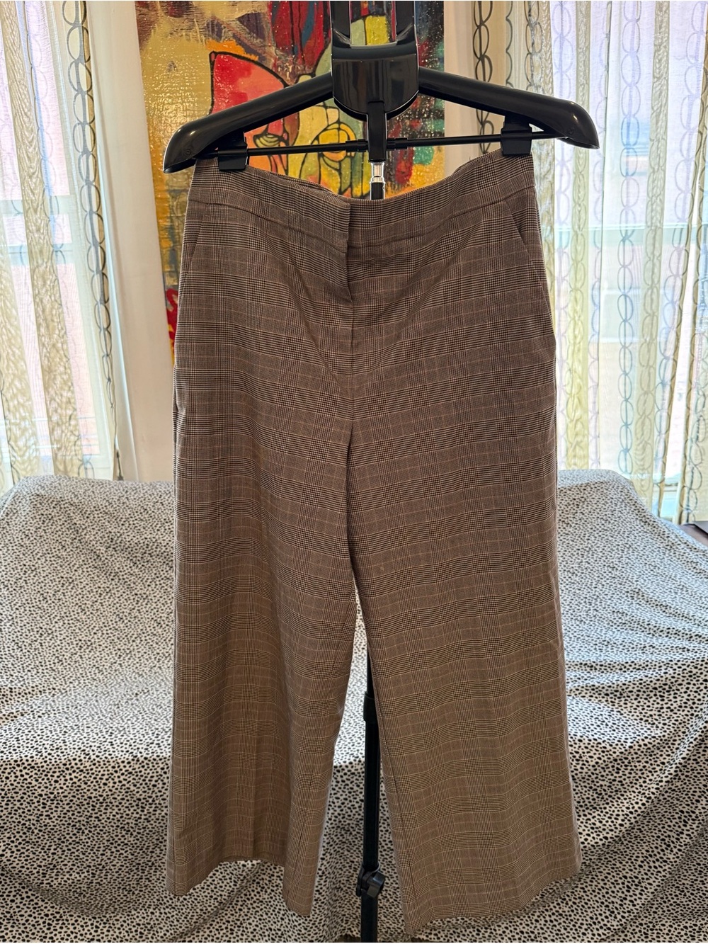 Ann Taylor Brown Plaid Women’s Dress Pants